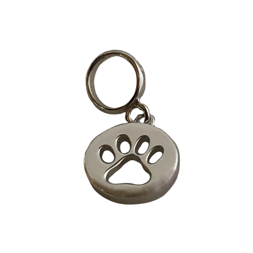 Paw Charm, Sterling Silver