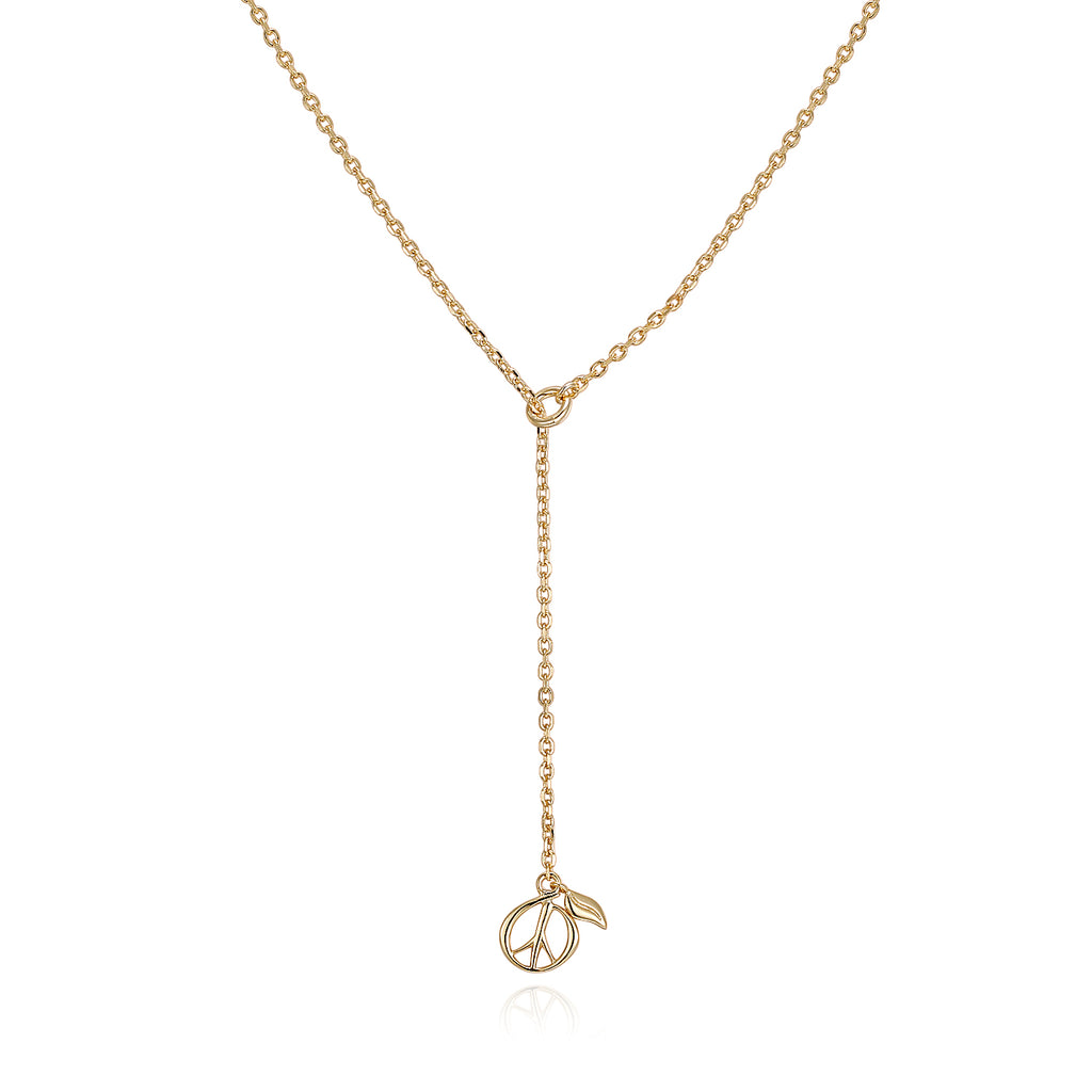 Lariat Necklace, Yellow Gold